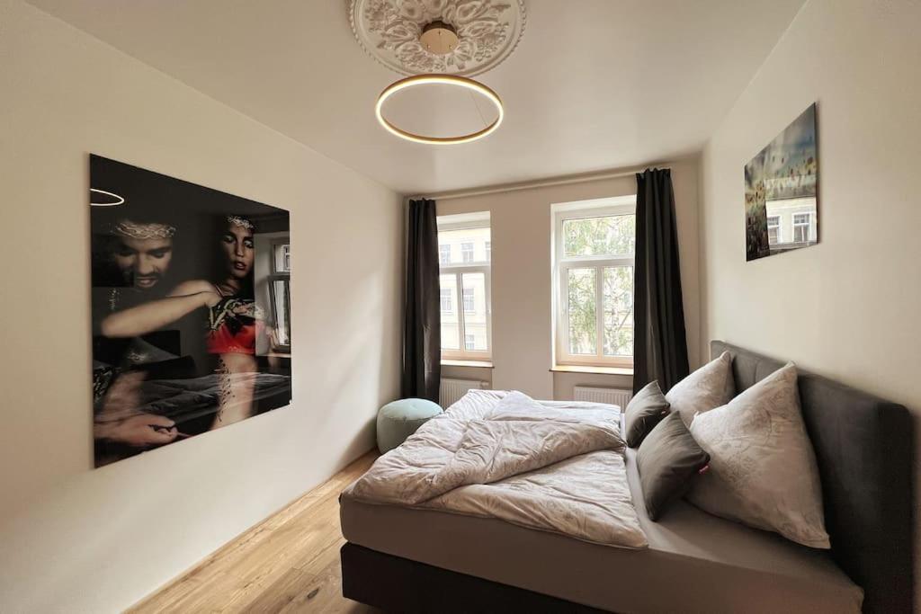 Soul-Apartment Balkon Privatparkplatz 2 Boxspringbetten 55Zoll Tv Wlan Lipsk Zewnętrze zdjęcie