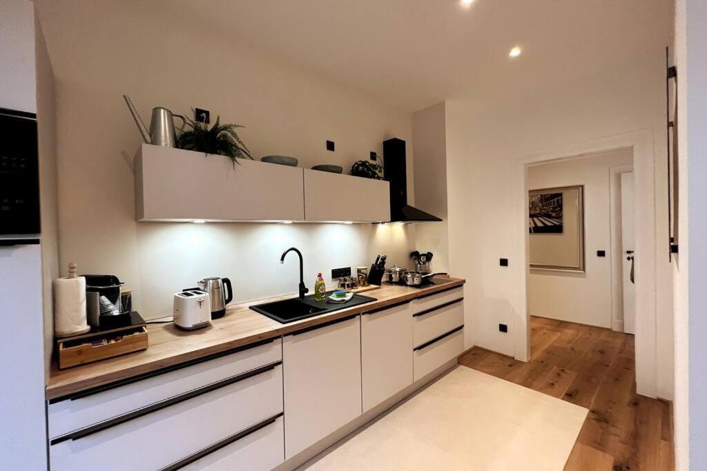 Soul-Apartment Balkon Privatparkplatz 2 Boxspringbetten 55Zoll Tv Wlan Lipsk Zewnętrze zdjęcie